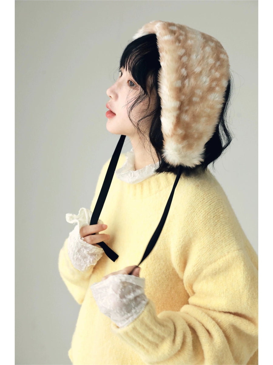 YJGY STUDIOヘッドウェアFaux Deer Fur Headband