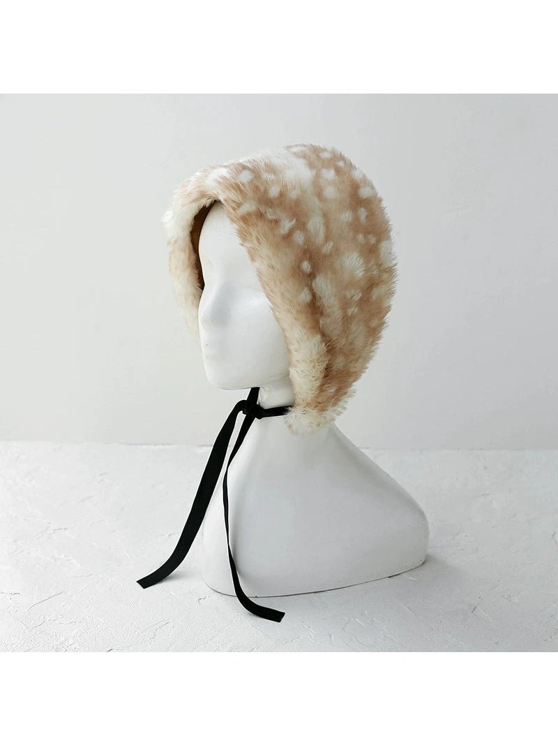 YJGY STUDIOヘッドウェアFaux Deer Fur Headband