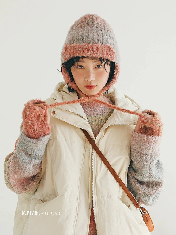 YJGY STUDIOヘッドウェアGradient Wool Aviator Hat