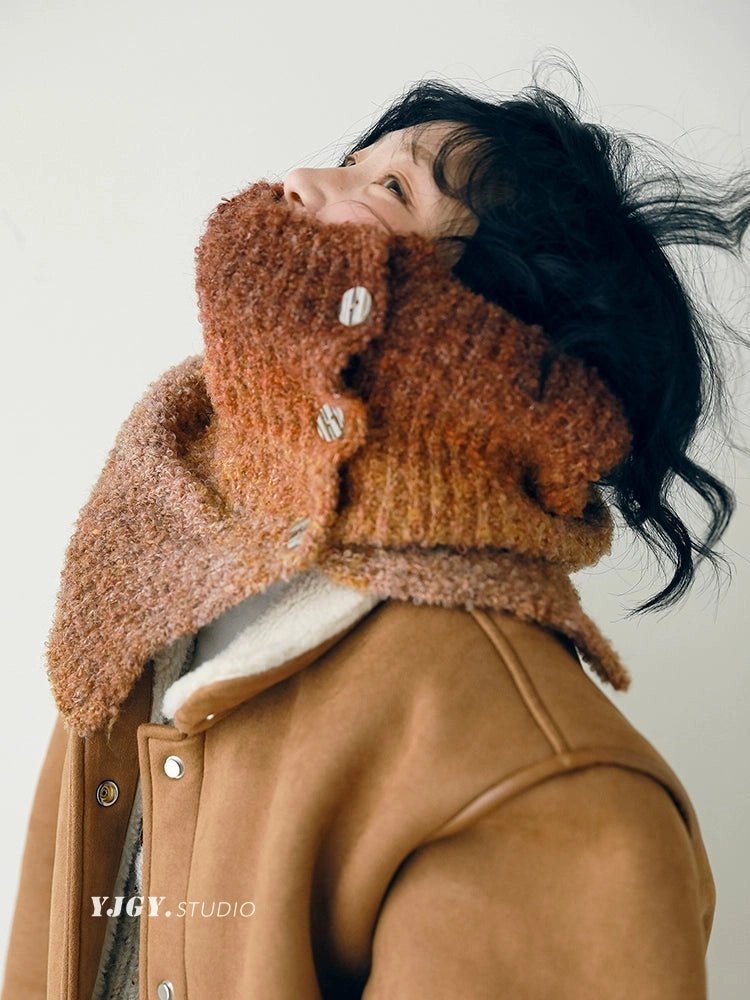 YJGY STUDIOアクセサリーGradient Wool Knit Neck Warmer