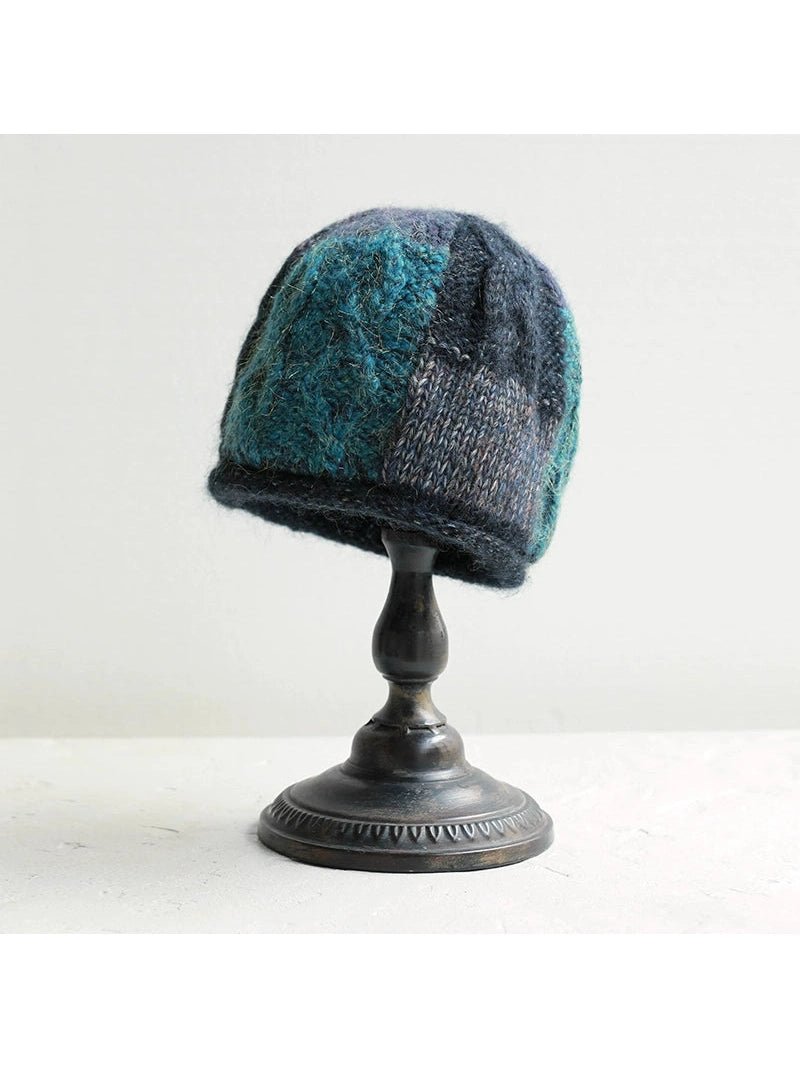 YJGY STUDIOヘッドウェアMixed Color Wool Knit Cap