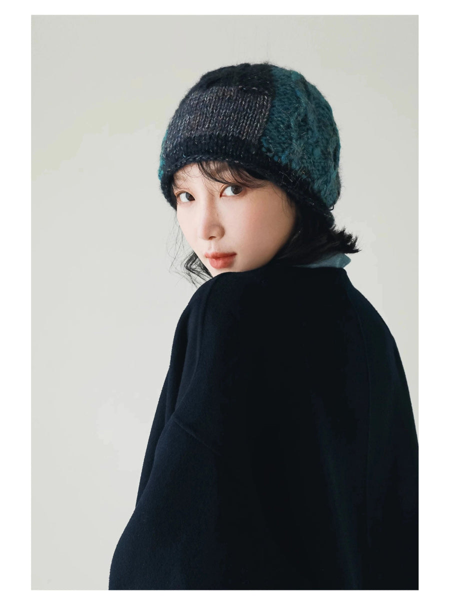 YJGY STUDIOヘッドウェアMixed Color Wool Knit Cap