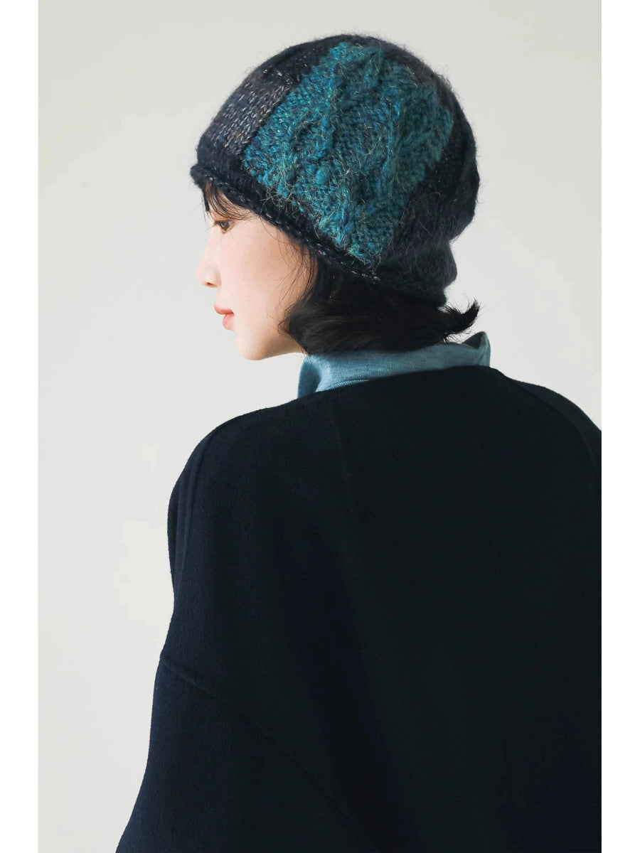 YJGY STUDIOヘッドウェアMixed Color Wool Knit Cap