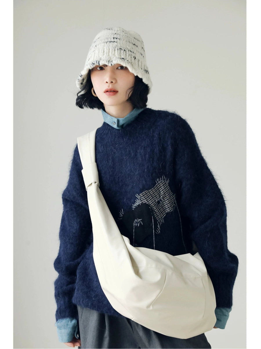 YJGY STUDIOヘッドウェアWool Color Block Bucket Hat