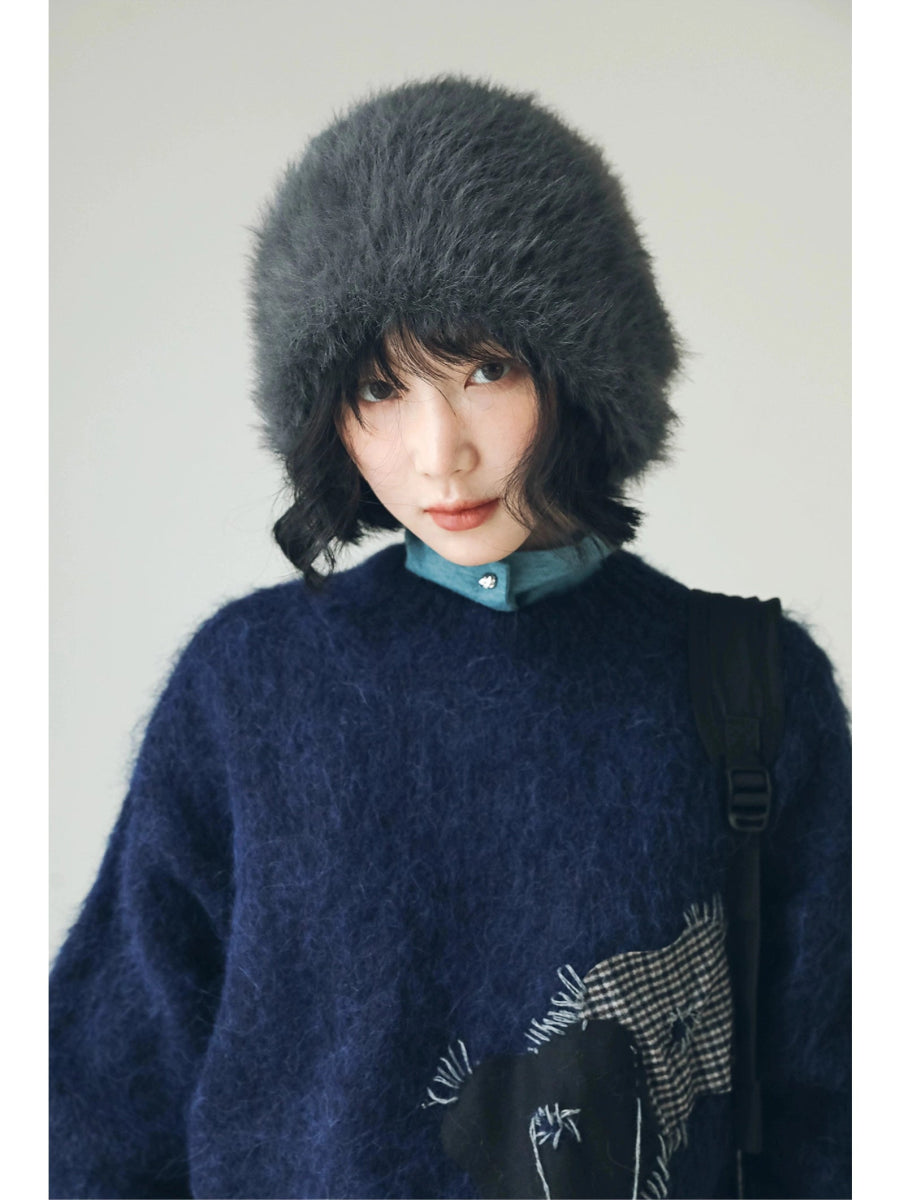 YJGY STUDIOヘッドウェアWool Slouchy Winter Beanie