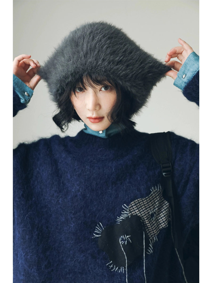 YJGY STUDIOヘッドウェアWool Slouchy Winter Beanie