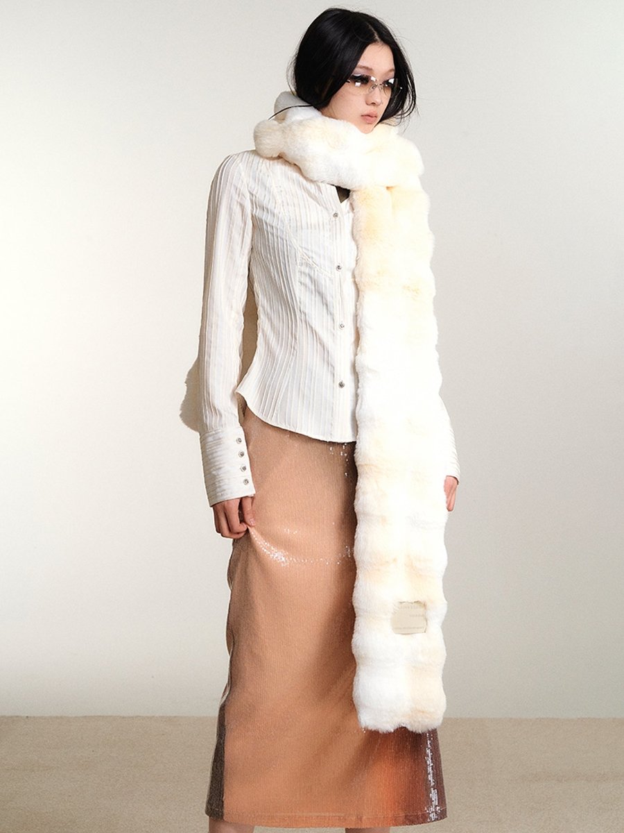 OfAkivaOthersMid-Length Warm Soy Milk Fufu Scarf